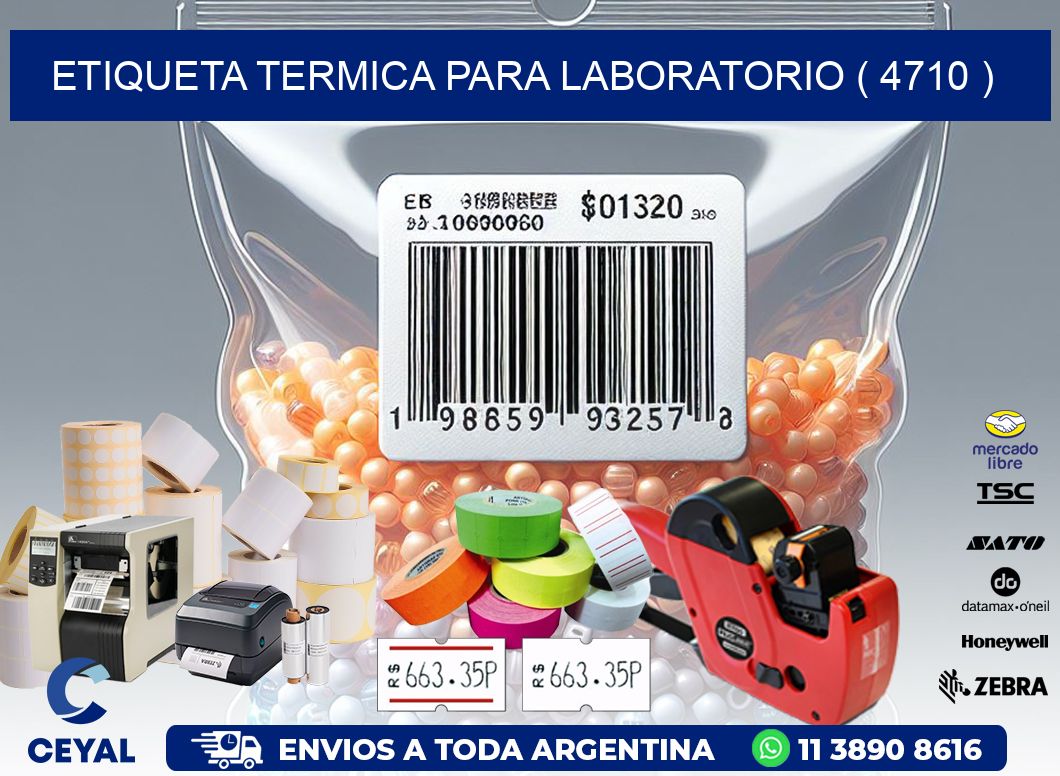 ETIQUETA TERMICA PARA LABORATORIO ( 4710 )