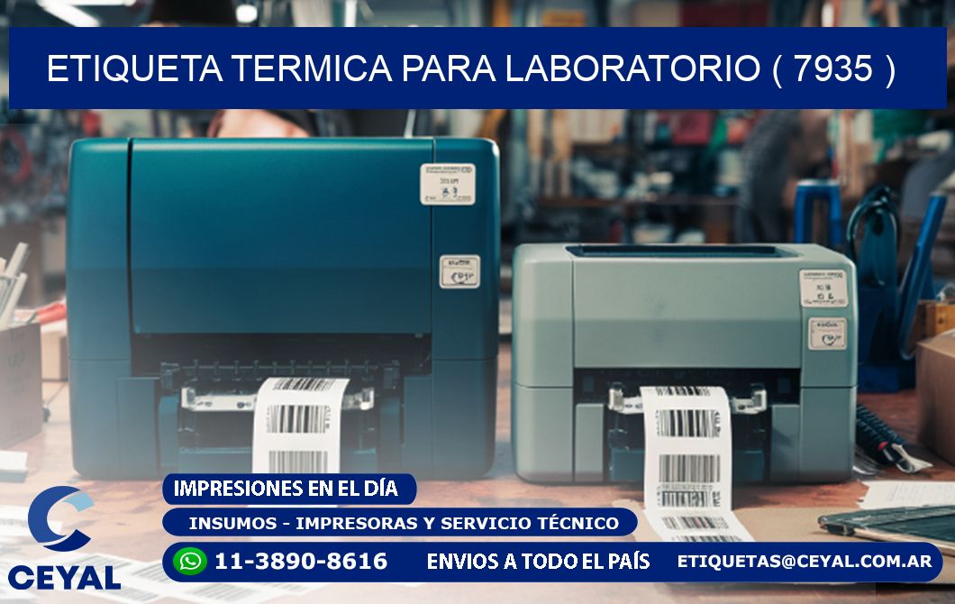 ETIQUETA TERMICA PARA LABORATORIO ( 7935 )