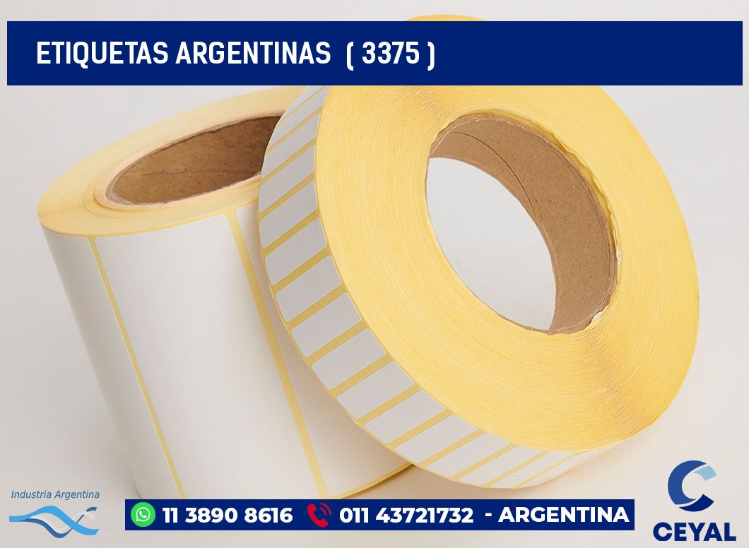 ETIQUETAS ARGENTINAS  ( 3375 )