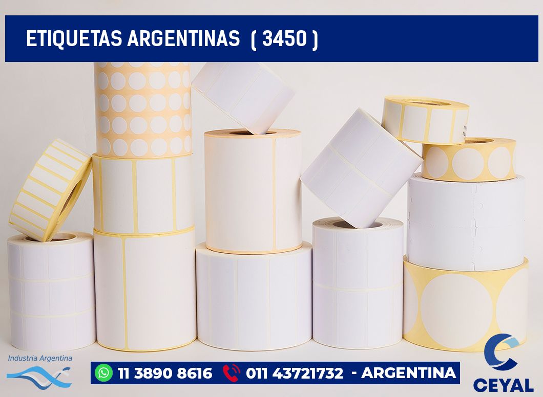 ETIQUETAS ARGENTINAS  ( 3450 )