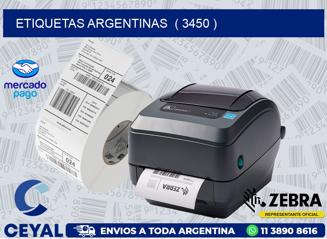 ETIQUETAS ARGENTINAS  ( 3450 )