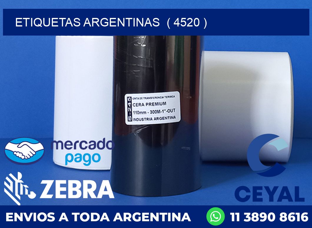 ETIQUETAS ARGENTINAS  ( 4520 )