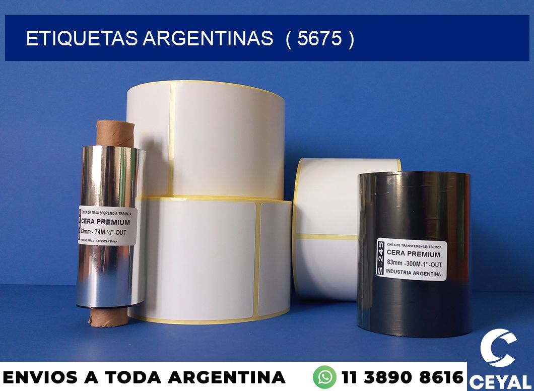 ETIQUETAS ARGENTINAS  ( 5675 )