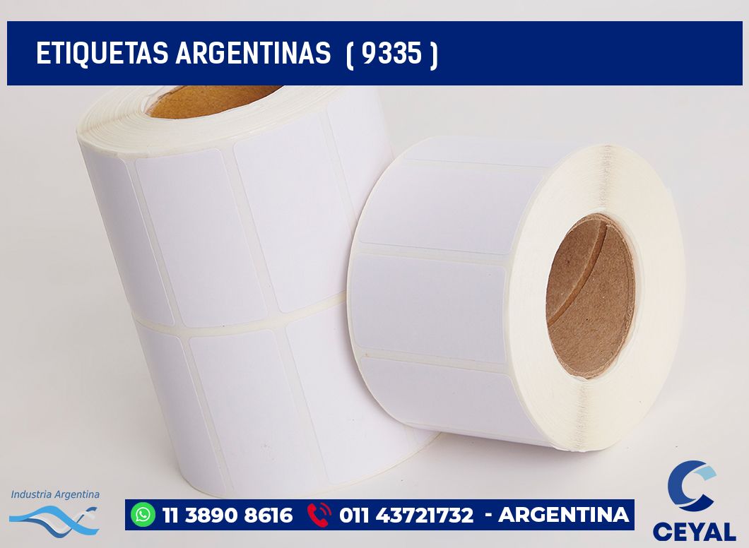 ETIQUETAS ARGENTINAS  ( 9335 )