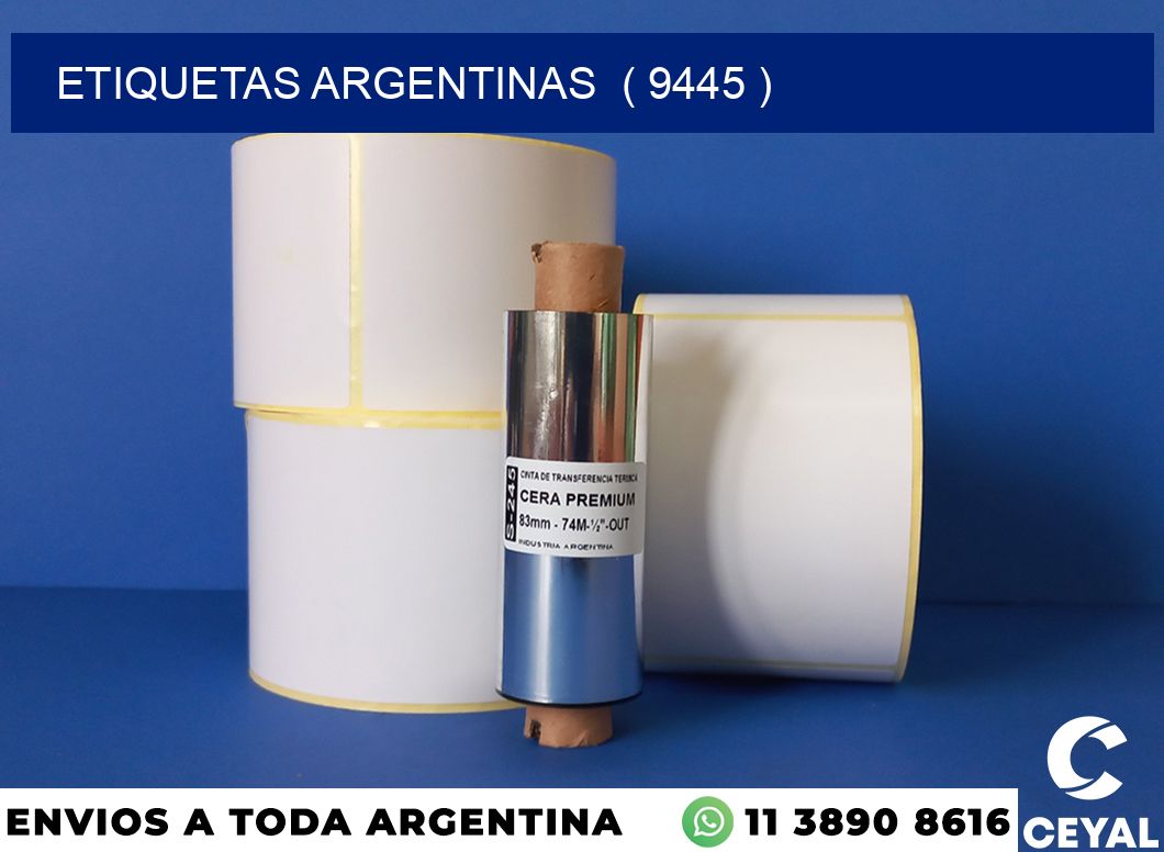 ETIQUETAS ARGENTINAS  ( 9445 )