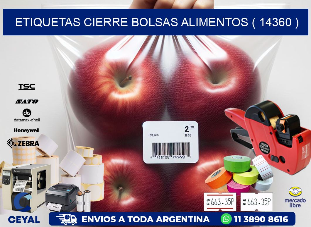 ETIQUETAS CIERRE BOLSAS ALIMENTOS ( 14360 )