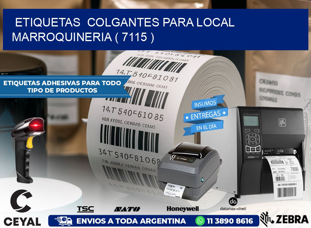 ETIQUETAS  COLGANTES PARA LOCAL MARROQUINERIA ( 7115 )