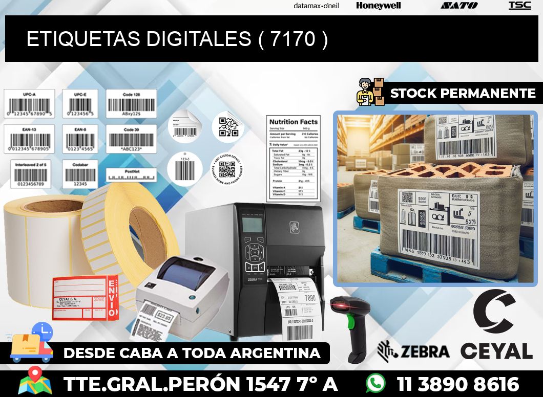 ETIQUETAS DIGITALES ( 7170 )