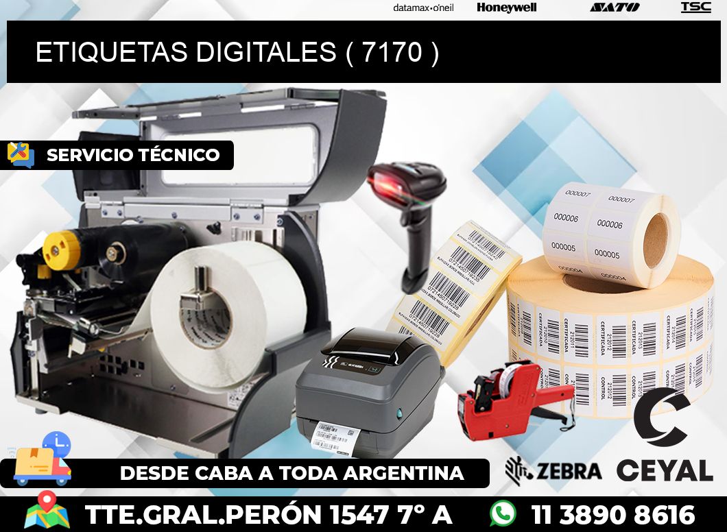 ETIQUETAS DIGITALES ( 7170 )