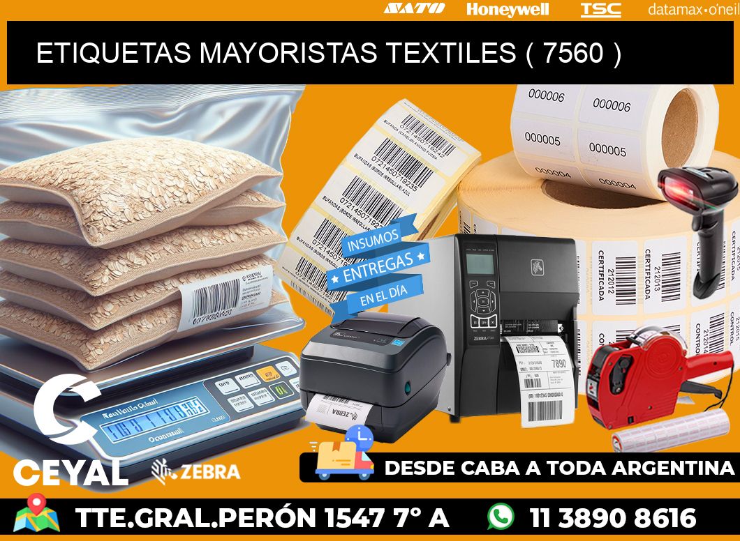 ETIQUETAS MAYORISTAS TEXTILES ( 7560 )