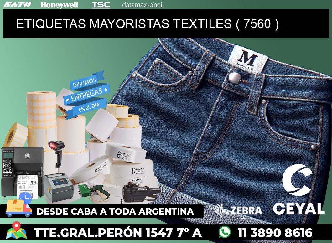 ETIQUETAS MAYORISTAS TEXTILES ( 7560 )