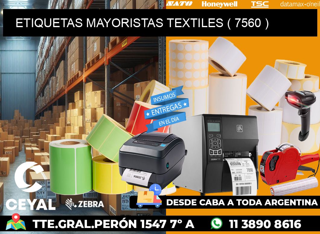 ETIQUETAS MAYORISTAS TEXTILES ( 7560 )