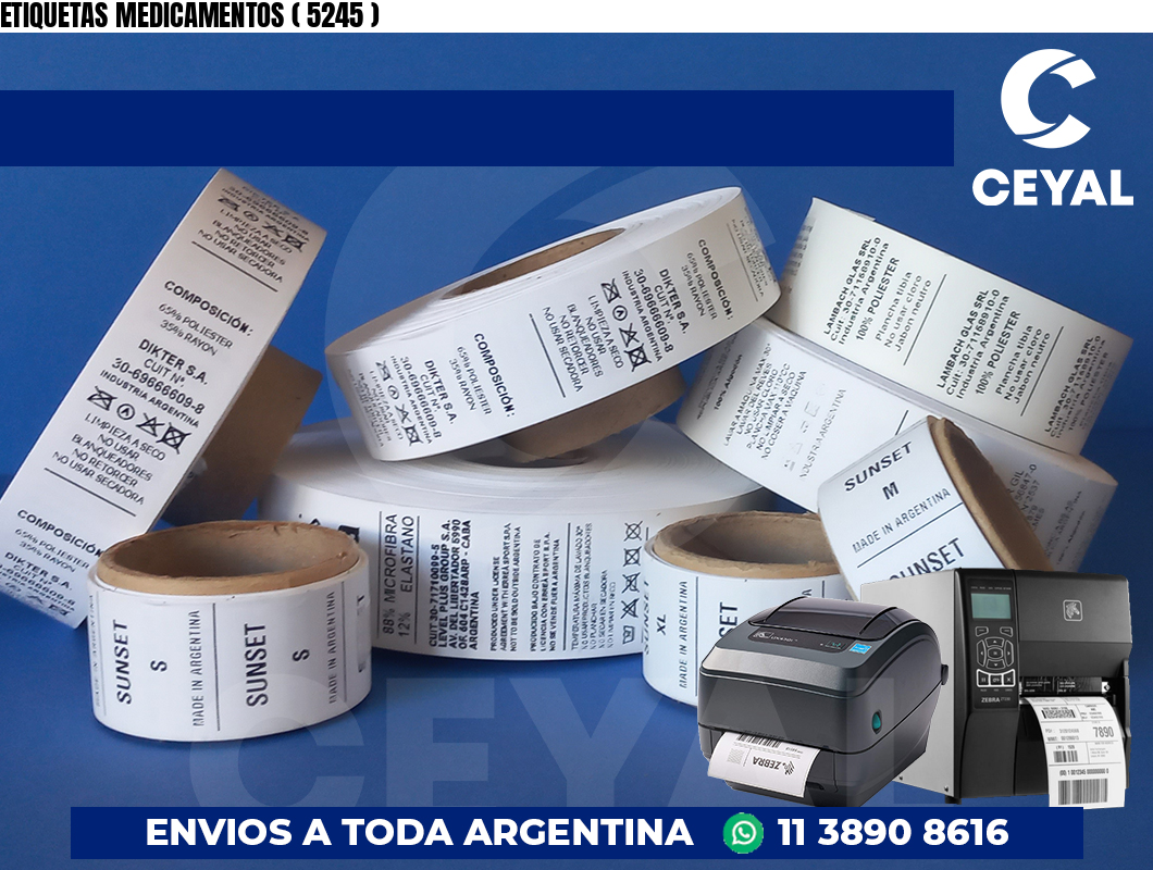 ETIQUETAS MEDICAMENTOS ( 5245 )