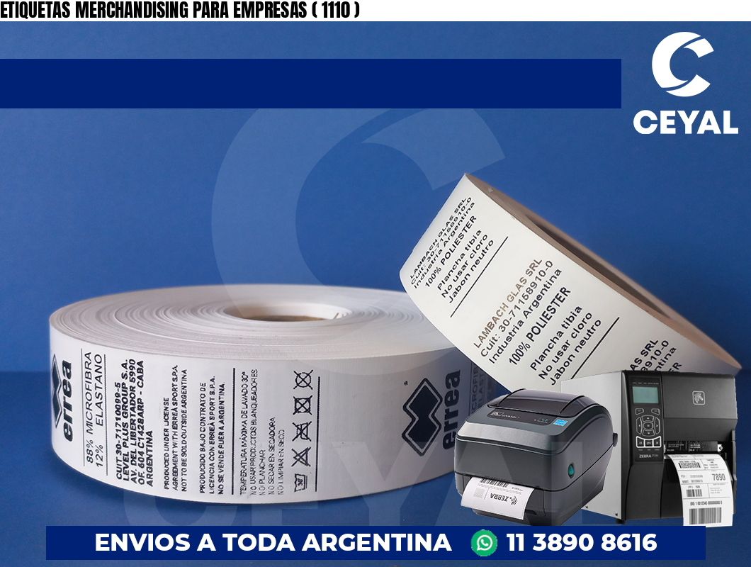 ETIQUETAS MERCHANDISING PARA EMPRESAS ( 1110 )