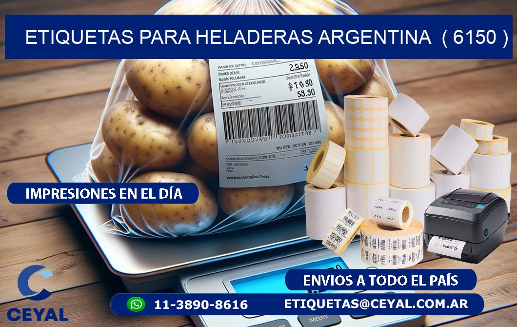 ETIQUETAS PARA HELADERAS ARGENTINA  ( 6150 )