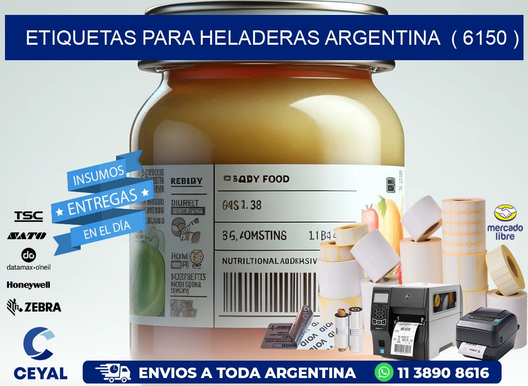 ETIQUETAS PARA HELADERAS ARGENTINA  ( 6150 )