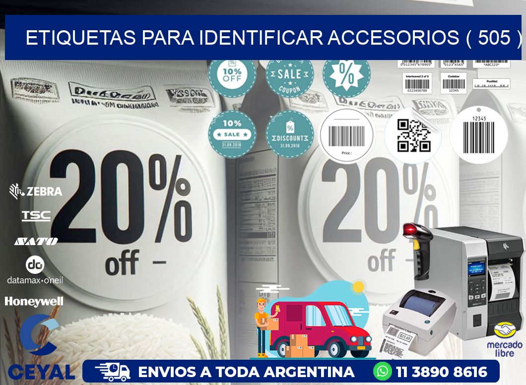 ETIQUETAS PARA IDENTIFICAR ACCESORIOS ( 505 )