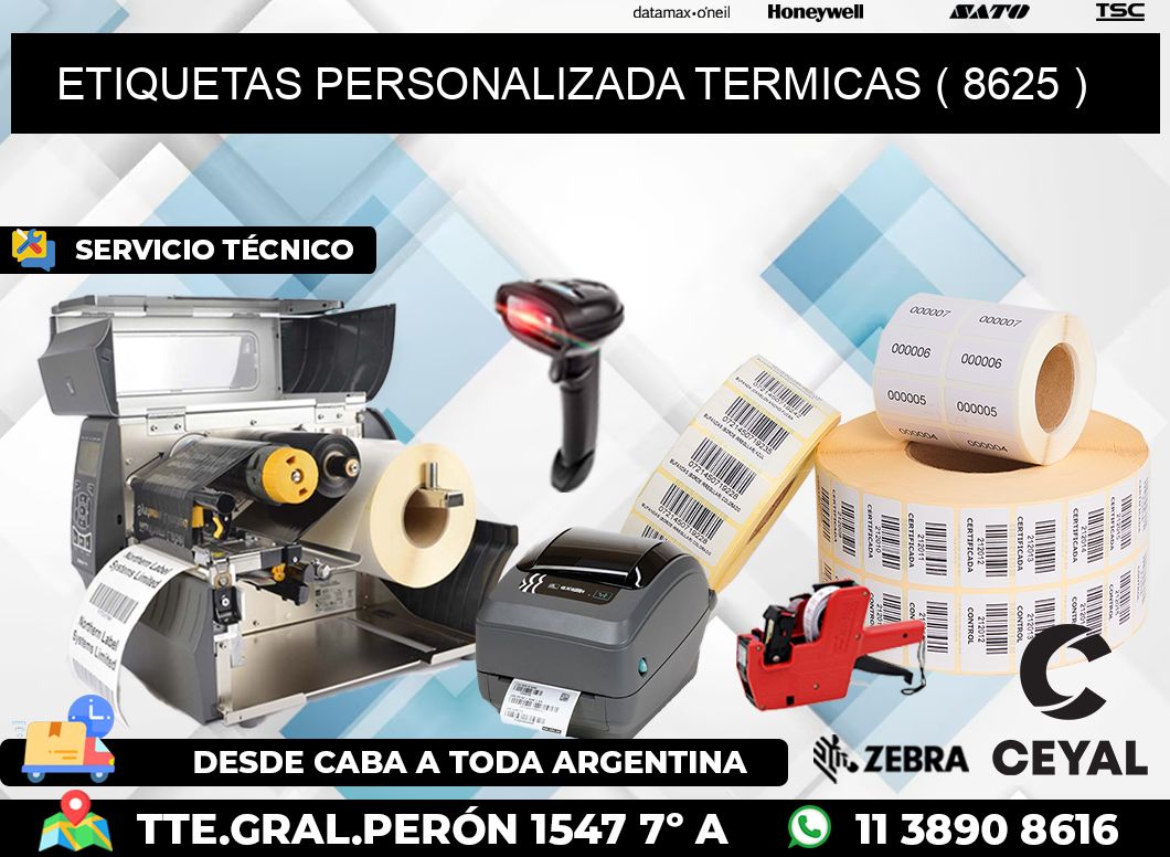 ETIQUETAS PERSONALIZADA TERMICAS ( 8625 )