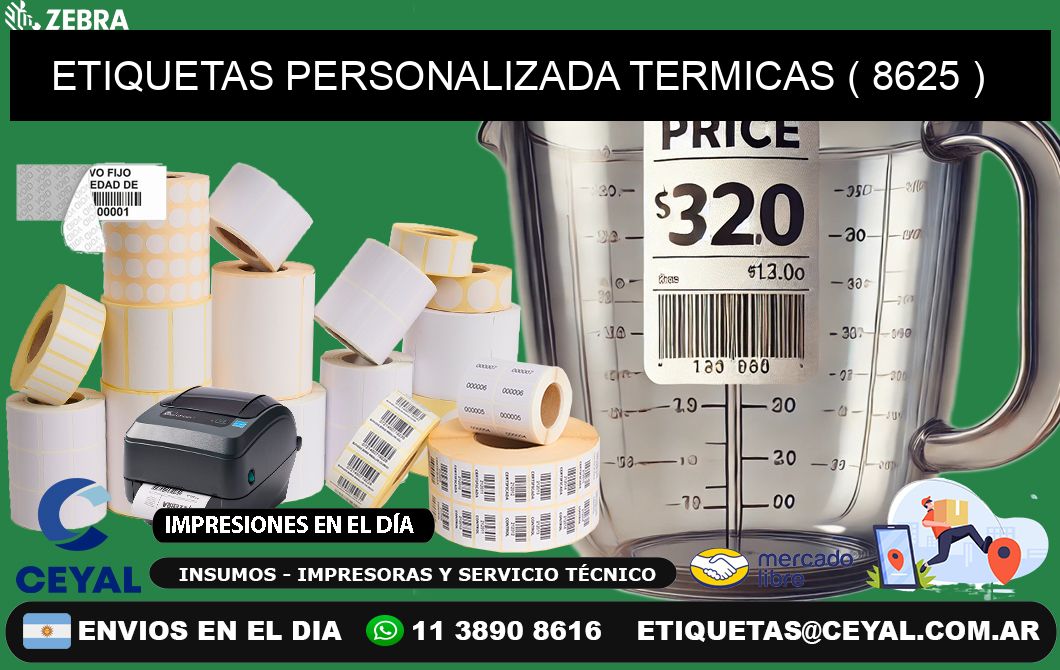 ETIQUETAS PERSONALIZADA TERMICAS ( 8625 )