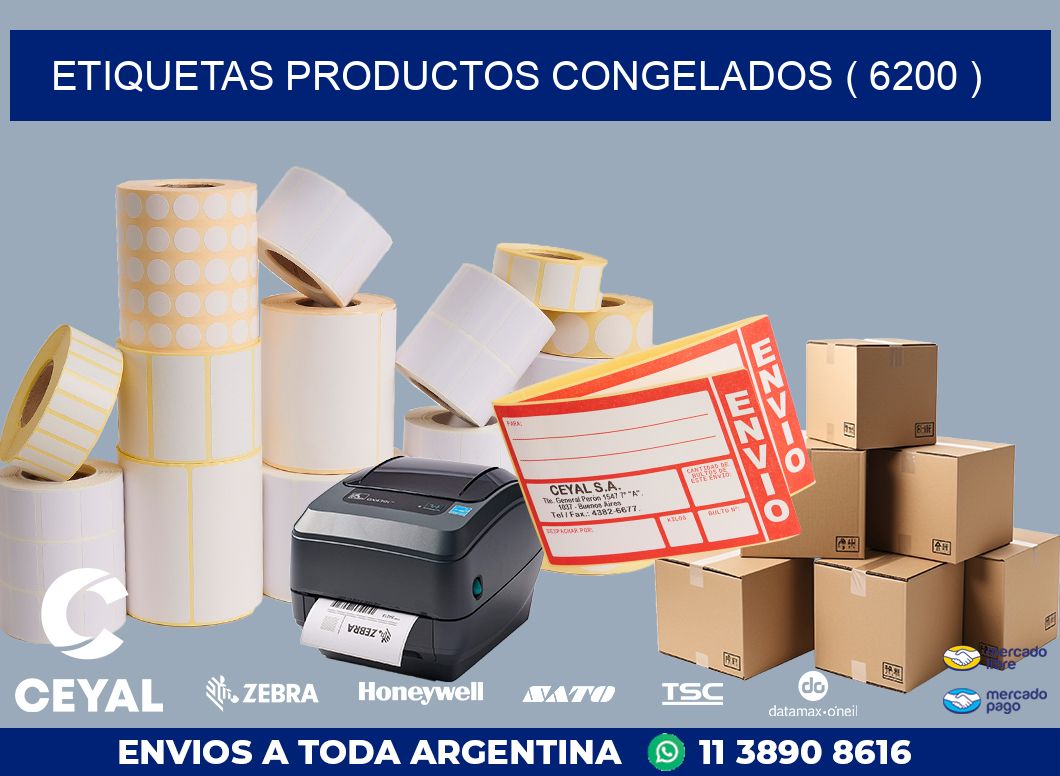 ETIQUETAS PRODUCTOS CONGELADOS ( 6200 )