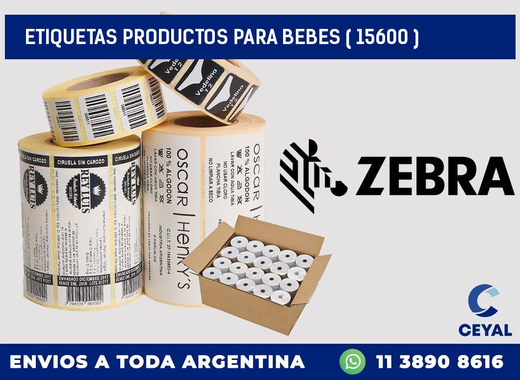 ETIQUETAS PRODUCTOS PARA BEBES ( 15600 )