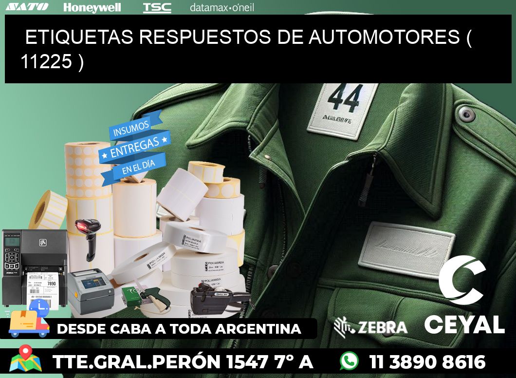 ETIQUETAS RESPUESTOS DE AUTOMOTORES ( 11225 )