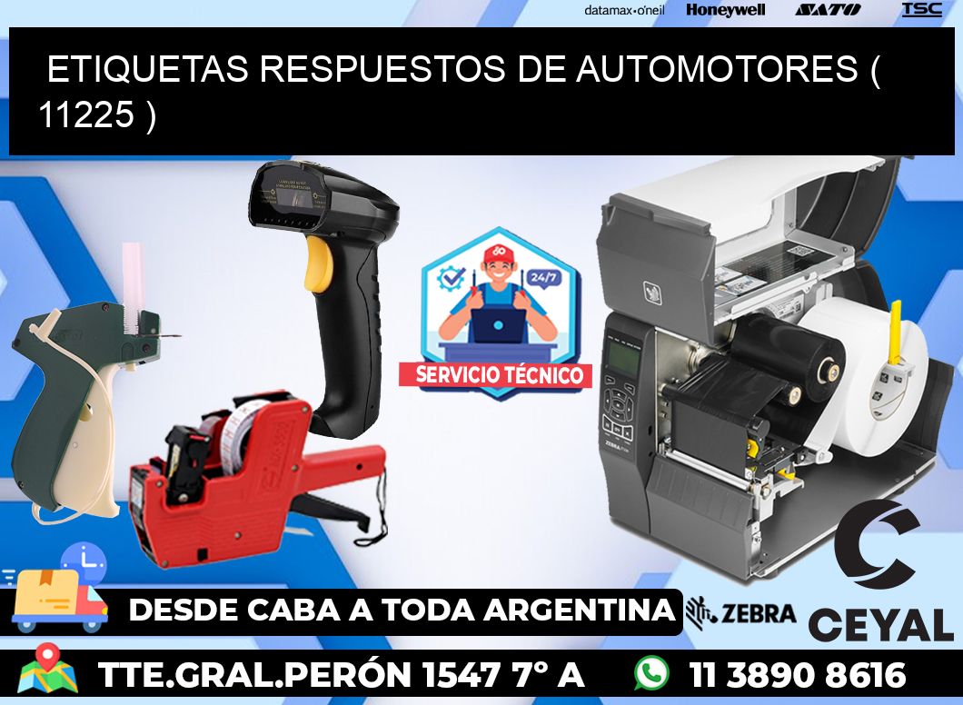 ETIQUETAS RESPUESTOS DE AUTOMOTORES ( 11225 )