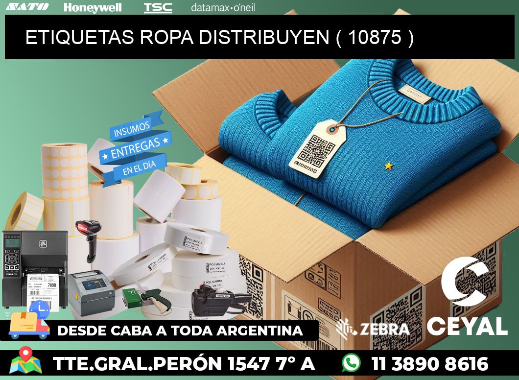 ETIQUETAS ROPA DISTRIBUYEN ( 10875 )