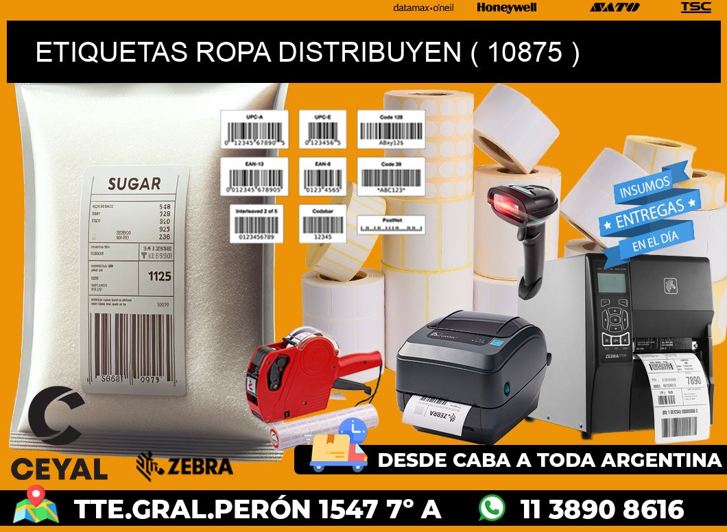 ETIQUETAS ROPA DISTRIBUYEN ( 10875 )