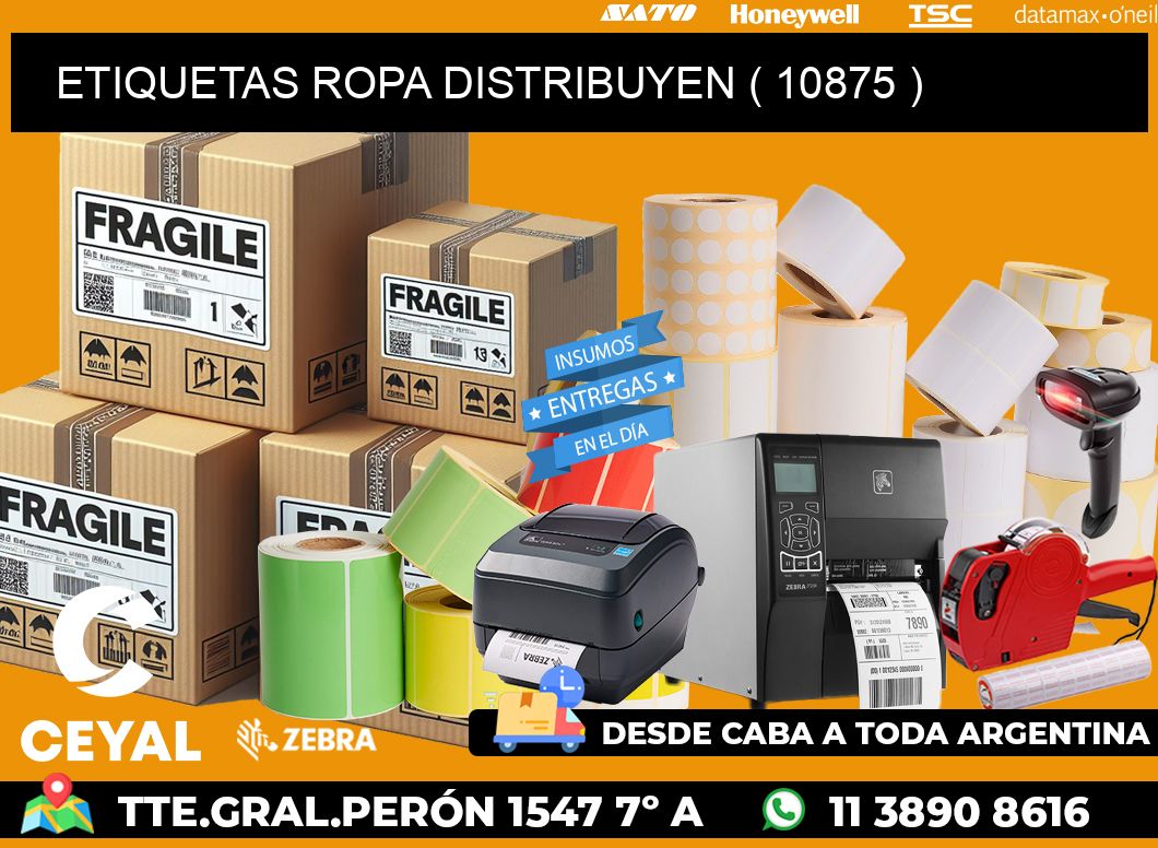 ETIQUETAS ROPA DISTRIBUYEN ( 10875 )