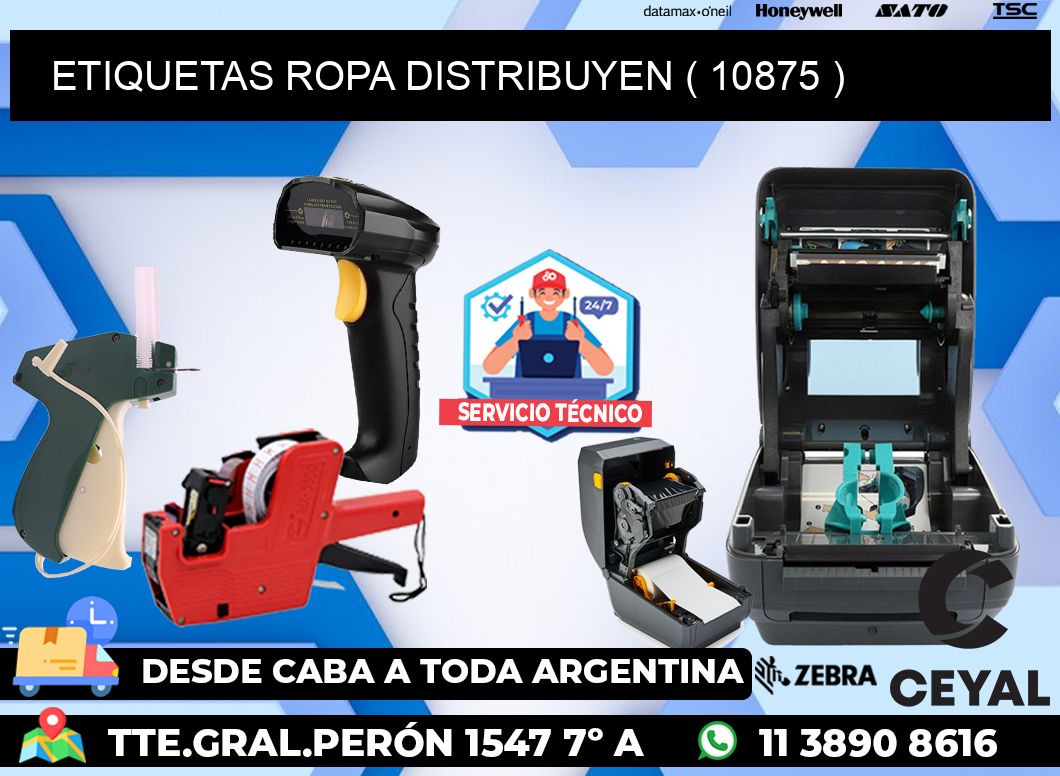 ETIQUETAS ROPA DISTRIBUYEN ( 10875 )