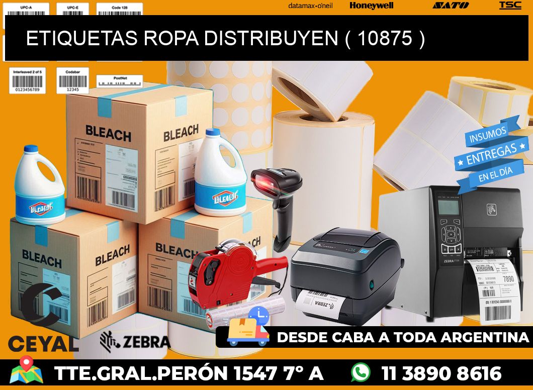 ETIQUETAS ROPA DISTRIBUYEN ( 10875 )