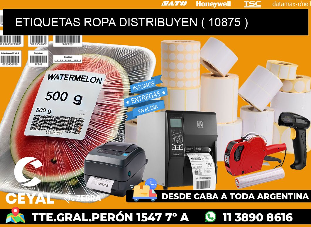 ETIQUETAS ROPA DISTRIBUYEN ( 10875 )