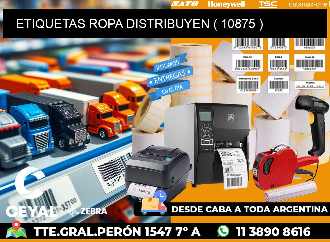 ETIQUETAS ROPA DISTRIBUYEN ( 10875 )