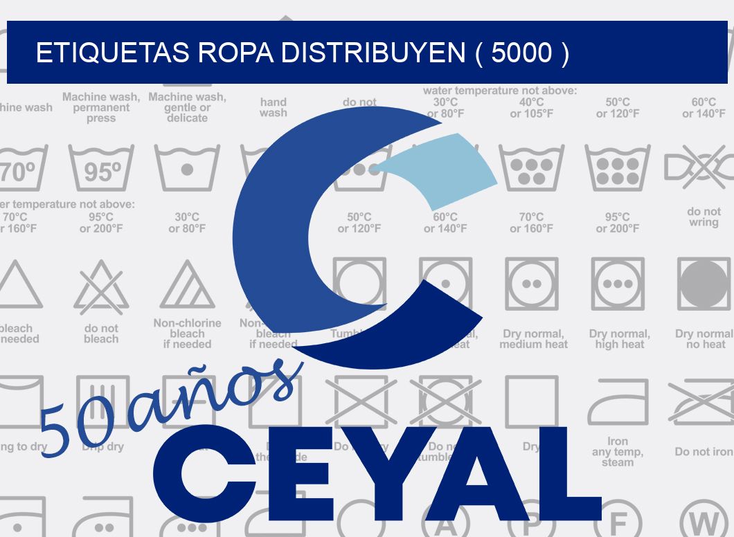 ETIQUETAS ROPA DISTRIBUYEN ( 5000 )