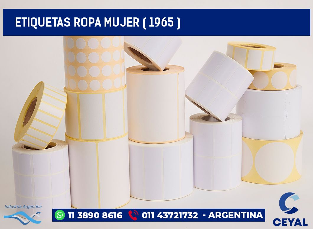 ETIQUETAS ROPA MUJER ( 1965 )