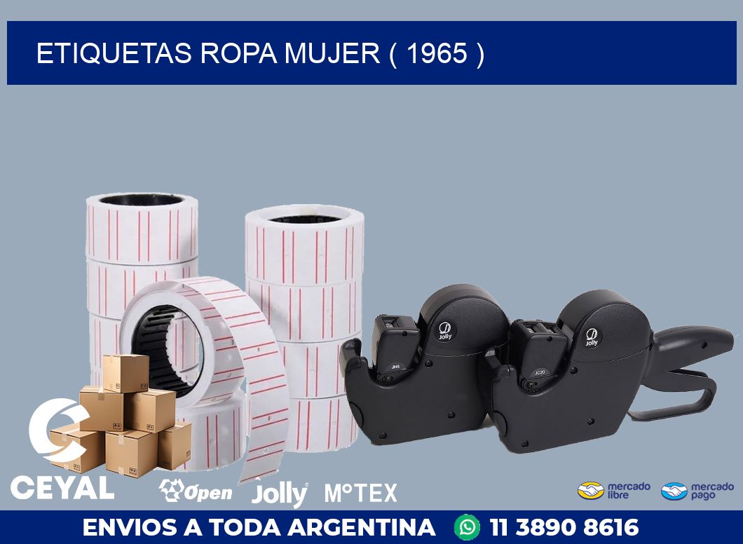 ETIQUETAS ROPA MUJER ( 1965 )