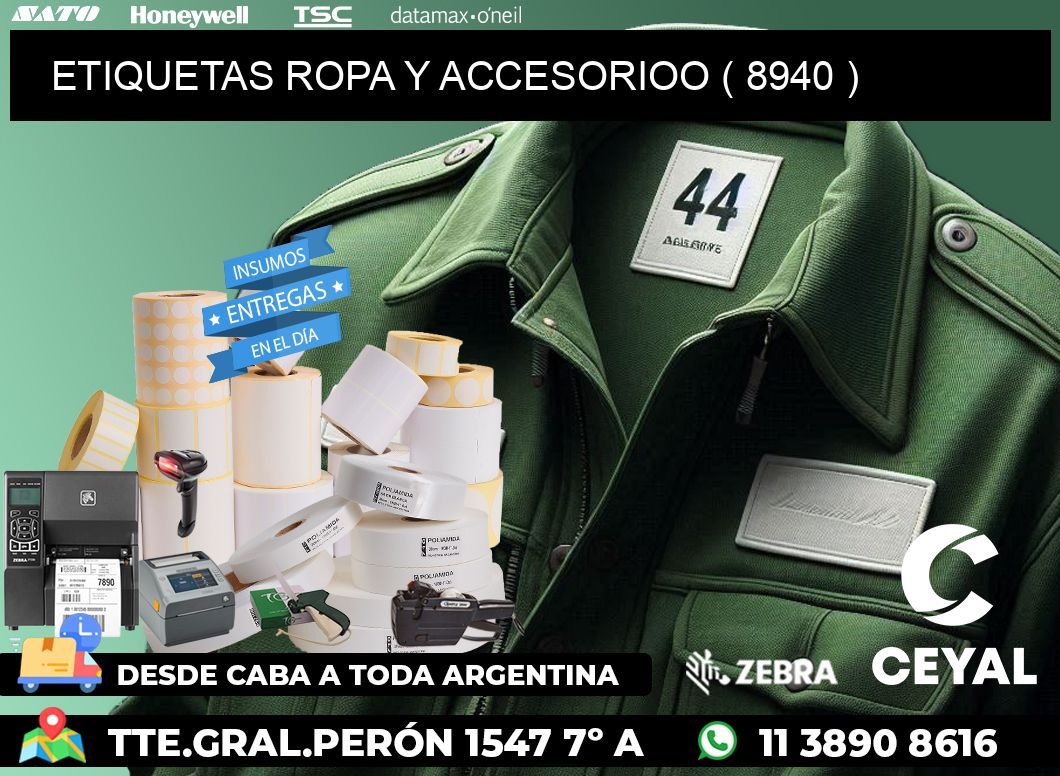 ETIQUETAS ROPA Y ACCESORIOO ( 8940 )