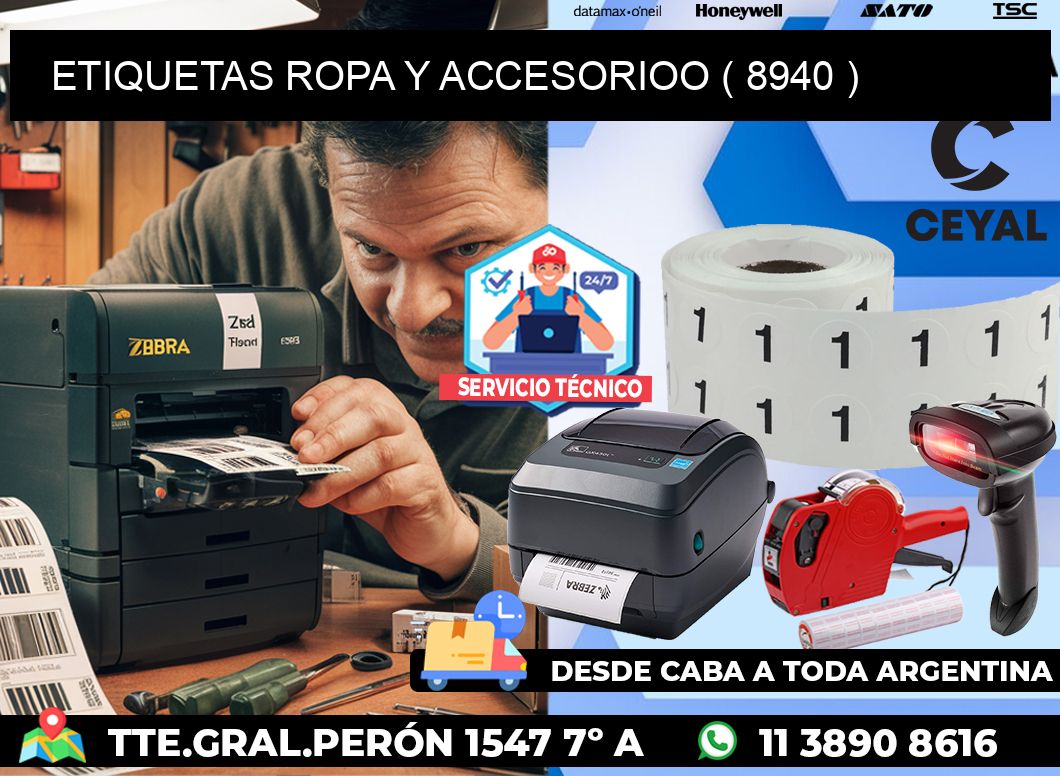 ETIQUETAS ROPA Y ACCESORIOO ( 8940 )