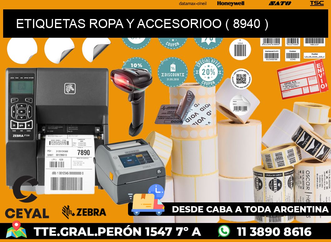 ETIQUETAS ROPA Y ACCESORIOO ( 8940 )