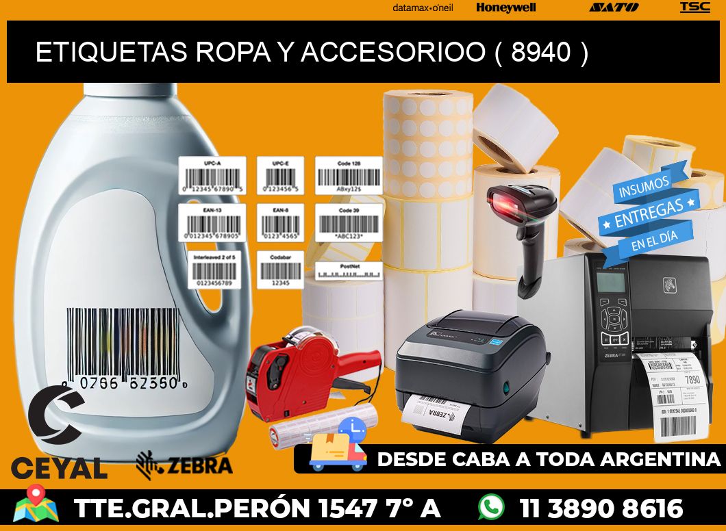 ETIQUETAS ROPA Y ACCESORIOO ( 8940 )