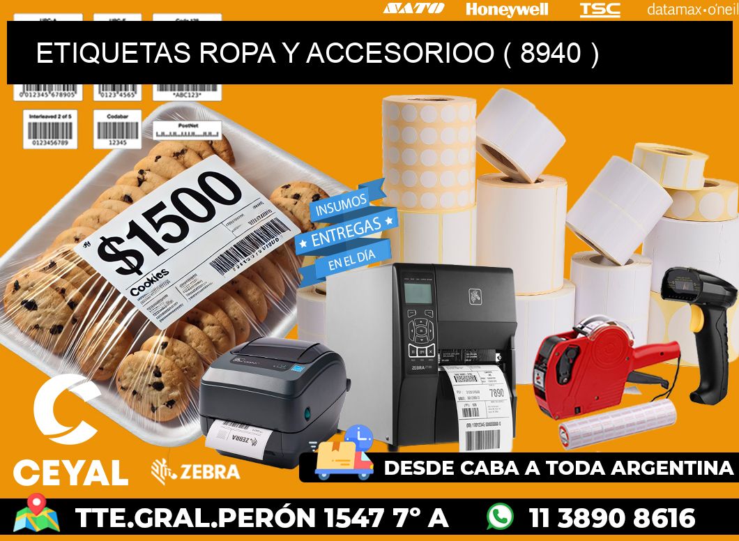 ETIQUETAS ROPA Y ACCESORIOO ( 8940 )