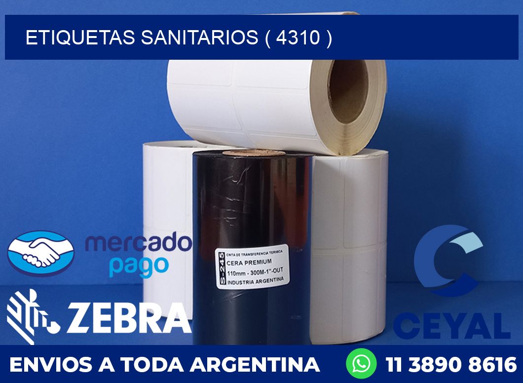 ETIQUETAS SANITARIOS ( 4310 )