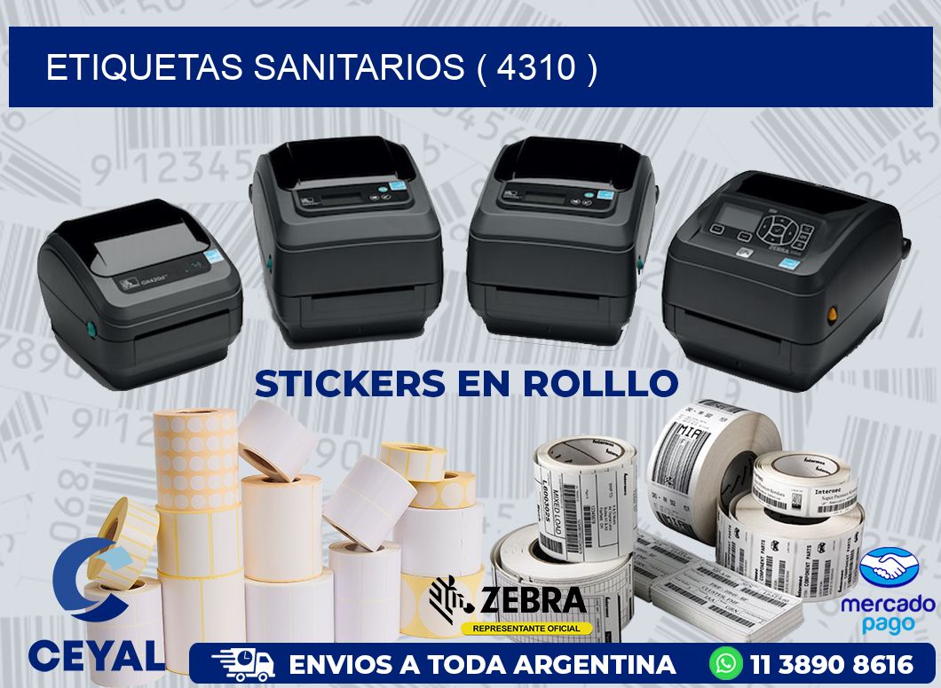 ETIQUETAS SANITARIOS ( 4310 )