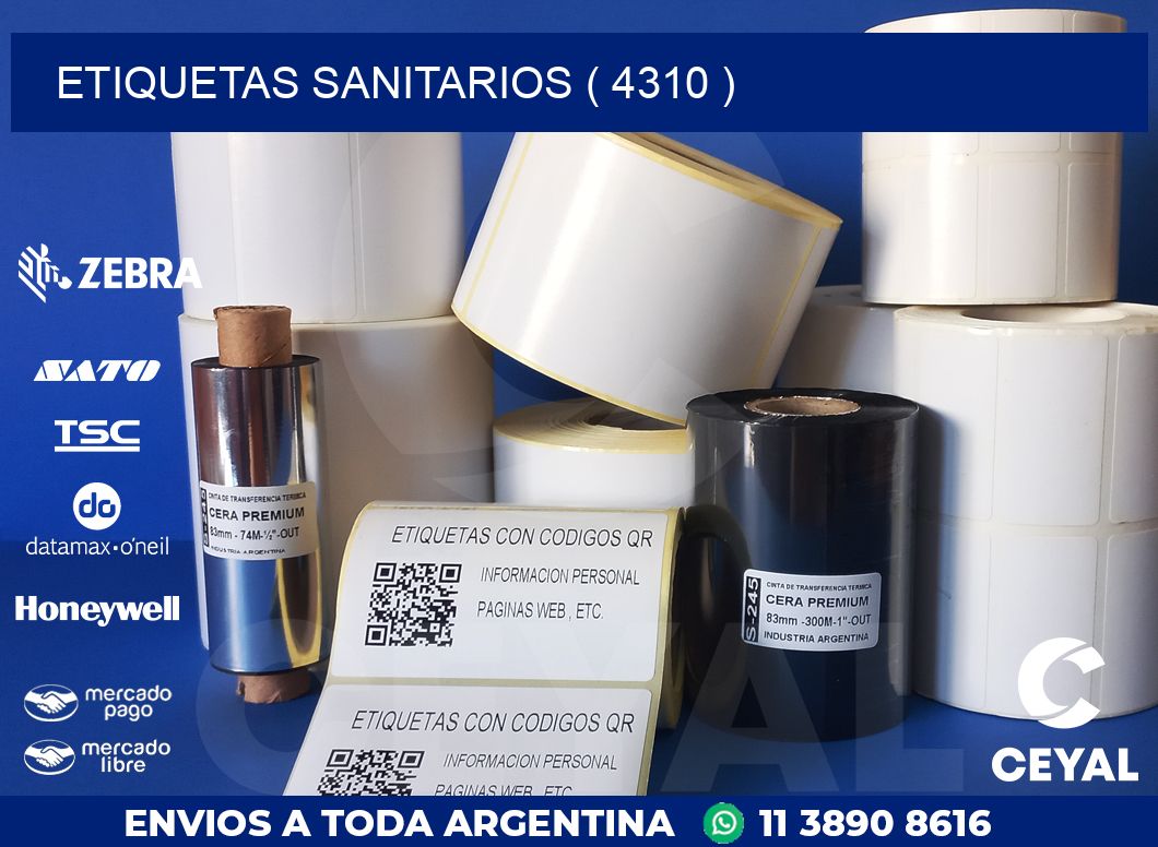 ETIQUETAS SANITARIOS ( 4310 )