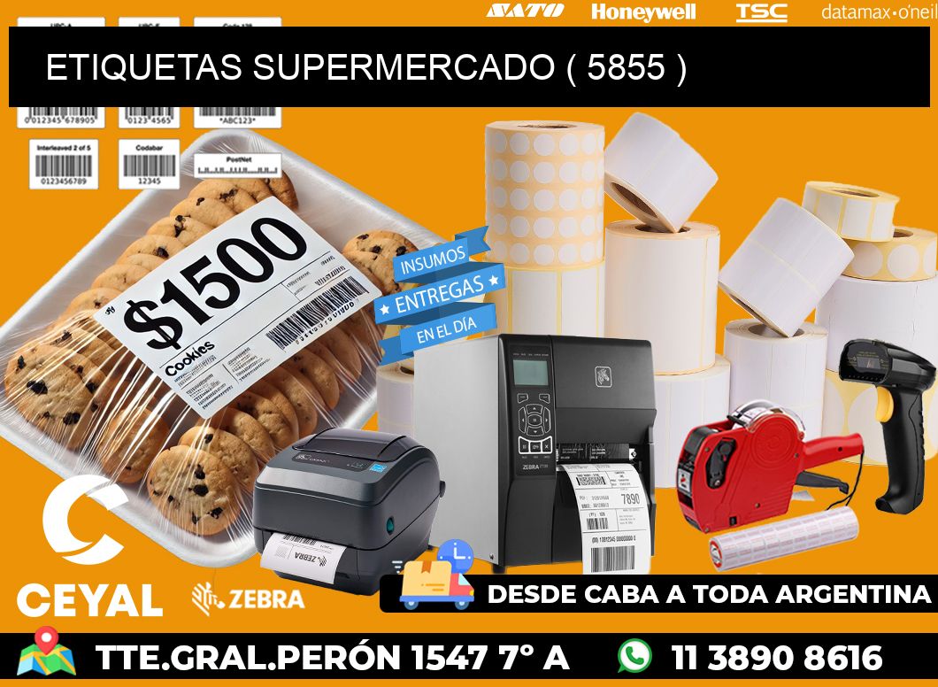 ETIQUETAS SUPERMERCADO ( 5855 )