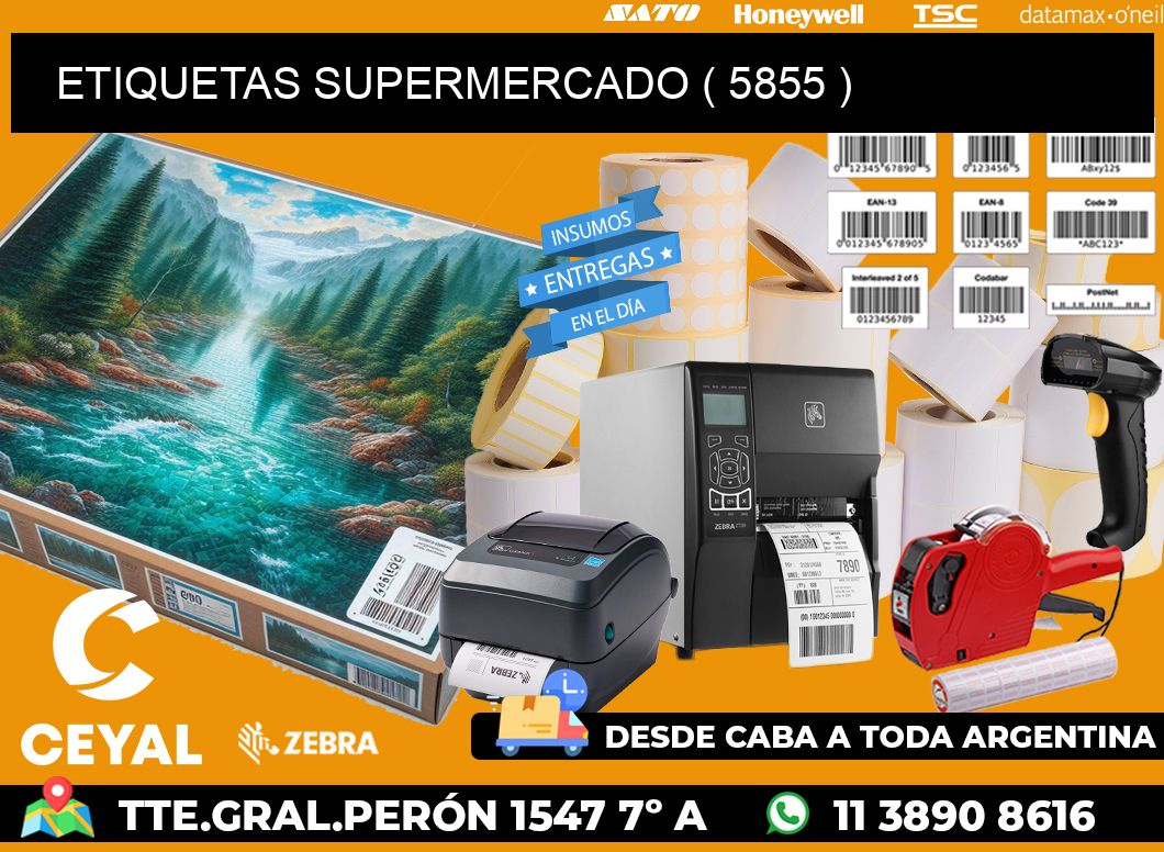 ETIQUETAS SUPERMERCADO ( 5855 )