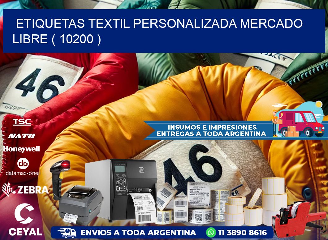 ETIQUETAS TEXTIL PERSONALIZADA MERCADO LIBRE ( 10200 )