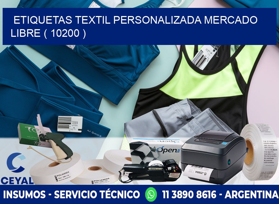 ETIQUETAS TEXTIL PERSONALIZADA MERCADO LIBRE ( 10200 )