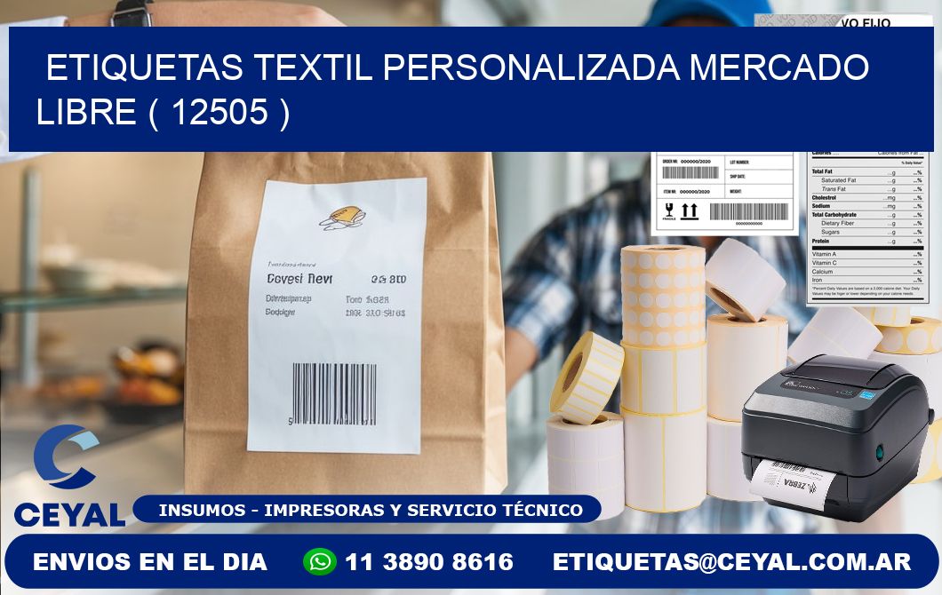 ETIQUETAS TEXTIL PERSONALIZADA MERCADO LIBRE ( 12505 )